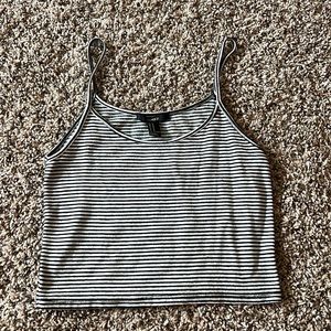 Forever 21 striped crop top size M